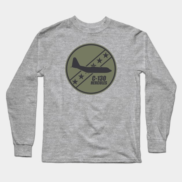 C-130 Hercules Patch (subdued) Long Sleeve T-Shirt by TCP